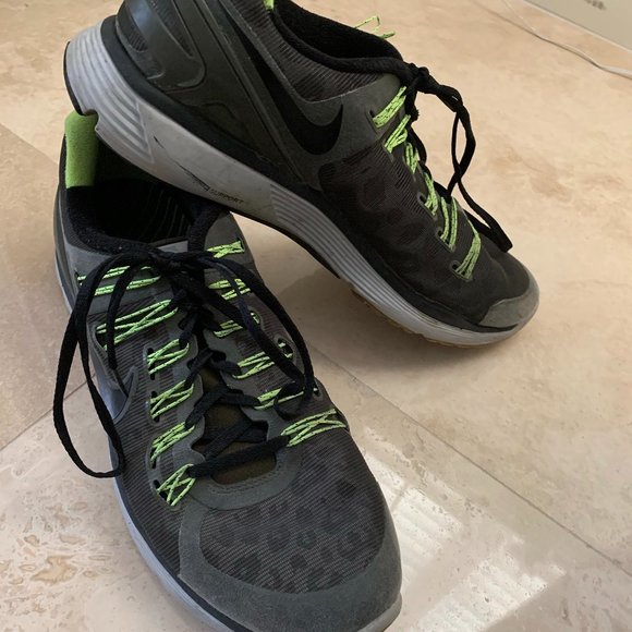 NIKE Lunar Eclipse 3 Shield Sneakers Size 10.5 green and black - Picture 7 of 10